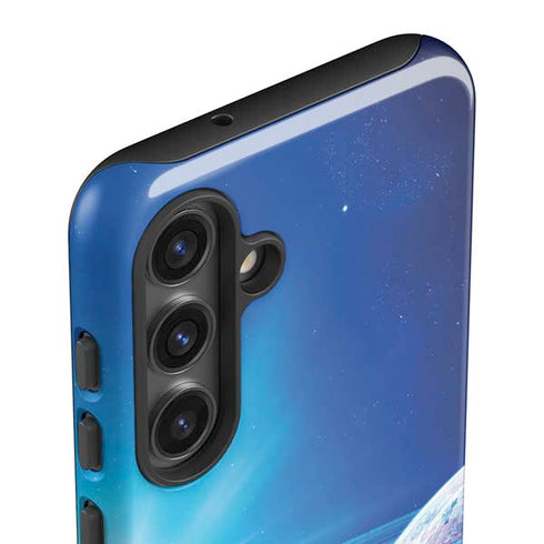 View of a Planet as it Looms in Close Orbit and with Rings Galaxy S24 Plus Impact Case